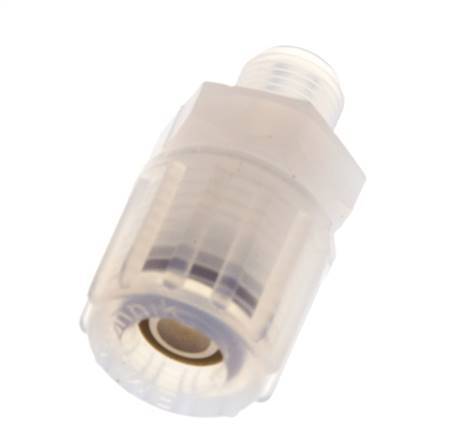 8x6mm & G1/8'' PFA Straight Cutting Fitting with Male Threads 10 bar