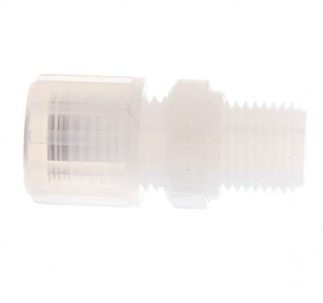 8x6mm & G1/4'' PFA Straight Cutting Fitting with Male Threads 10 bar