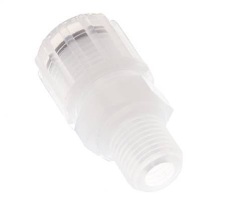 10x8mm & G1/4'' PFA Straight Cutting Fitting with Male Threads 10 bar