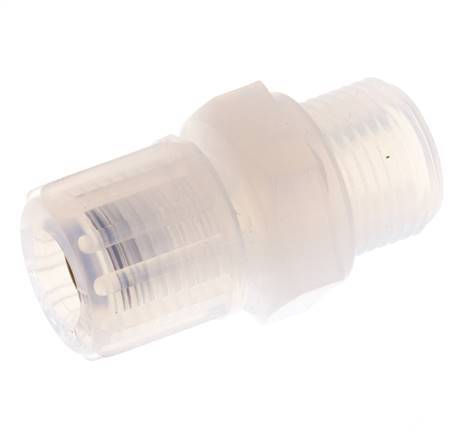 8x6mm & G3/8'' PFA Straight Cutting Fitting with Male Threads 10 bar