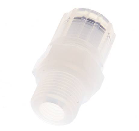 10x8mm & G3/8'' PFA Straight Cutting Fitting with Male Threads 10 bar