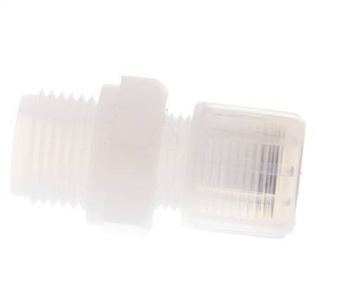 12x10mm & G1/2'' PFA Straight Cutting Fitting with Male Threads 10 bar