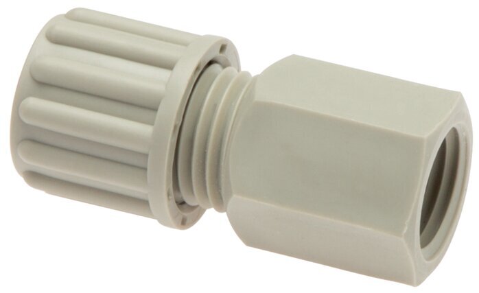 8x6mm & G1/8'' PA Straight Compression Fitting with Female Threads 10 bar [2 Pieces]