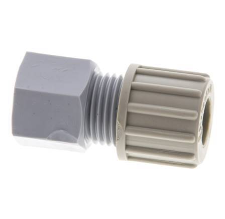 10x8mm & G1/8'' PA Straight Compression Fitting with Female Threads 10 bar