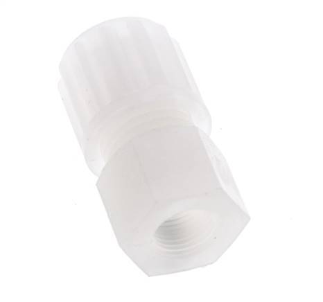 8x6mm & G1/4'' PVDF Straight Compression Fitting with Female Threads 10 bar