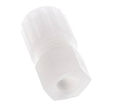 8x6mm & G1/4'' PVDF Straight Compression Fitting with Female Threads 10 bar