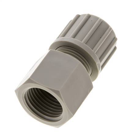 8x6mm & G1/4'' PVDF Straight Compression Fitting with Female Threads 10 bar