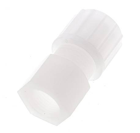 14x12mm & G3/8'' PVDF Straight Compression Fitting with Female Threads 10 bar