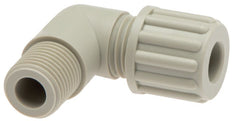 6x4mm & G1/8'' PP Elbow Compression Fitting with Male Threads 10 bar [2 Pieces]