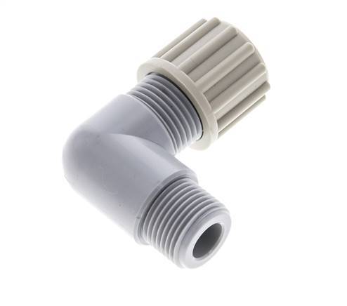 12x9mm & G3/8'' PA Elbow Compression Fitting with Male Threads 10 bar