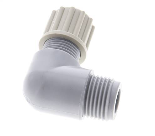 12x10mm & G1/2'' PA Elbow Compression Fitting with Male Threads 10 bar