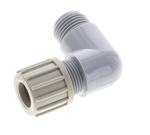 14x12mm & G1/2'' PA Elbow Compression Fitting with Male Threads 10 bar