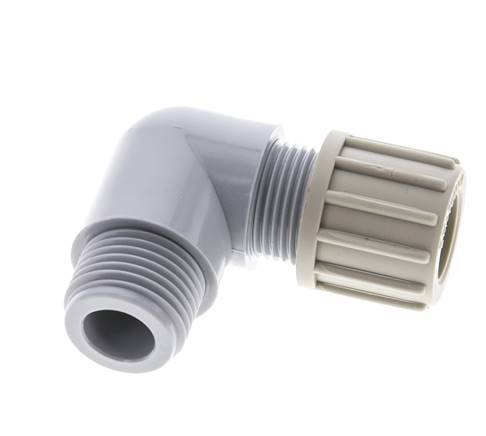 14x12mm & G1/2'' PA Elbow Compression Fitting with Male Threads 10 bar