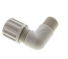 8x6mm & G1/4'' PP Elbow Compression Fitting with Male Threads 10 bar