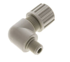 14x12mm & G1/4'' PP Elbow Compression Fitting with Male Threads 10 bar
