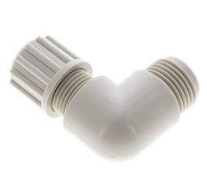 10x8mm & G1/4'' PVDF Elbow Compression Fitting with Male Threads 10 bar