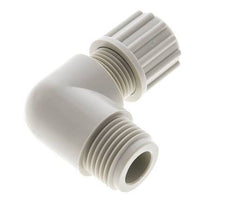8x6mm & G3/8'' PVDF Elbow Compression Fitting with Male Threads 10 bar
