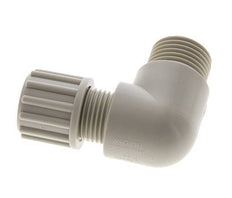 12x10mm & G1/2'' PP Elbow Compression Fitting with Male Threads 10 bar