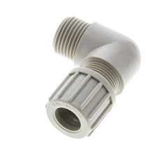 10x8mm & G1/8'' PVDF Elbow Compression Fitting with Male Threads 10 bar