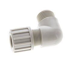 8x6mm & G1/8'' PVDF Elbow Compression Fitting with Male Threads 10 bar