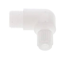 6x4mm & G3/8'' PVDF Elbow Compression Fitting with Male Threads 10 bar