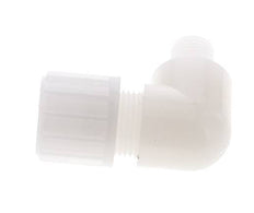 6x4mm & G1/2'' PVDF Elbow Compression Fitting with Male Threads 10 bar