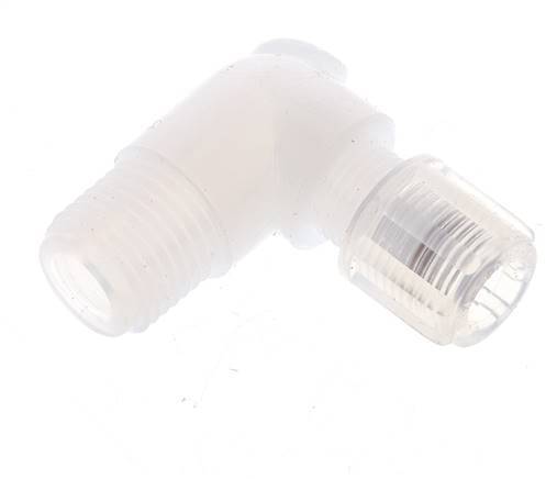 6x4mm & G1/4'' PFA Elbow Cutting Fitting with Male Threads 10 bar