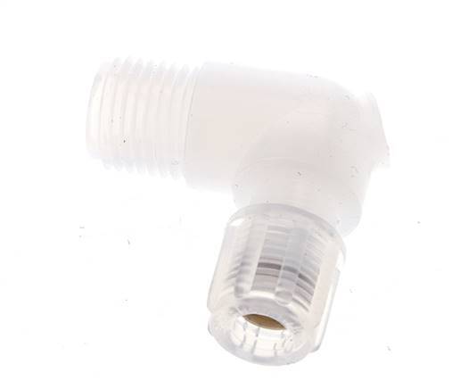 6x4mm & G1/4'' PFA Elbow Cutting Fitting with Male Threads 10 bar