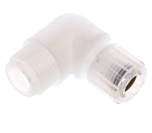 10x8mm & G1/2'' PFA Elbow Cutting Fitting with Male Threads 10 bar