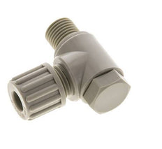 8x6mm & G1/4'' PP Elbow Compression Fitting with Male Threads with Banjo Bolt 10 bar