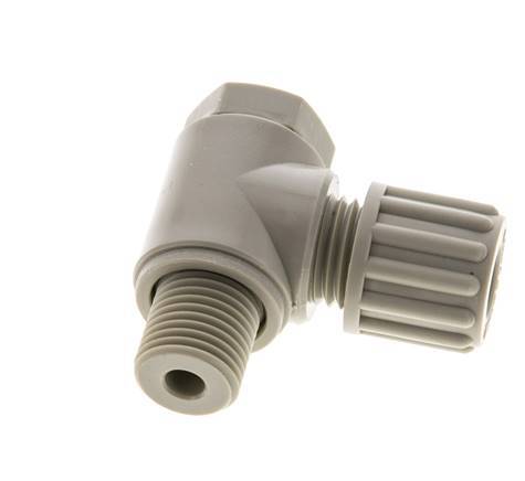 8x6mm & G1/4'' PP Elbow Compression Fitting with Male Threads with Banjo Bolt 10 bar