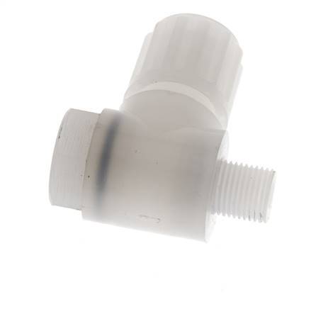 8x6mm & G1/8'' PVDF Elbow Compression Fitting with Male Threads with Banjo Bolt 10 bar