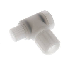 12x10mm & G3/8'' PVDF Elbow Compression Fitting with Male Threads with Banjo Bolt 10 bar