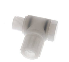 12x10mm & G3/8'' PVDF Elbow Compression Fitting with Male Threads with Banjo Bolt 10 bar