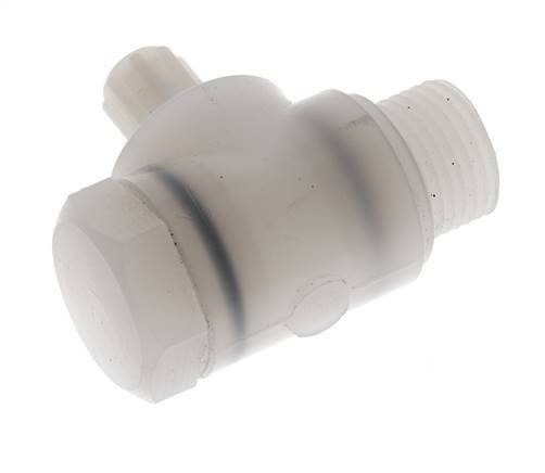 6x4mm & G1/2'' PVDF Elbow Compression Fitting with Male Threads with Banjo Bolt 10 bar