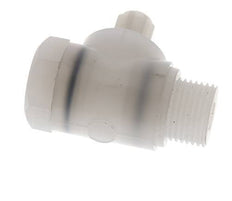 6x4mm & G1/2'' PVDF Elbow Compression Fitting with Male Threads with Banjo Bolt 10 bar