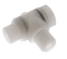 10x8mm & G1/2'' PVDF Elbow Compression Fitting with Male Threads with Banjo Bolt 10 bar