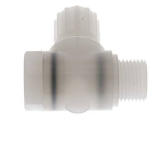 12x10mm & G1/2'' PVDF Elbow Compression Fitting with Male Threads with Banjo Bolt 10 bar