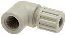 6x4mm & G1/4'' PA Elbow Compression Fitting with Female Threads 10 bar [2 Pieces]