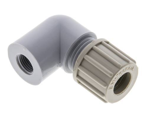 10x8mm & G1/8'' PA Elbow Compression Fitting with Female Threads 10 bar