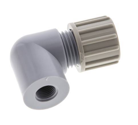 10x8mm & G1/8'' PA Elbow Compression Fitting with Female Threads 10 bar