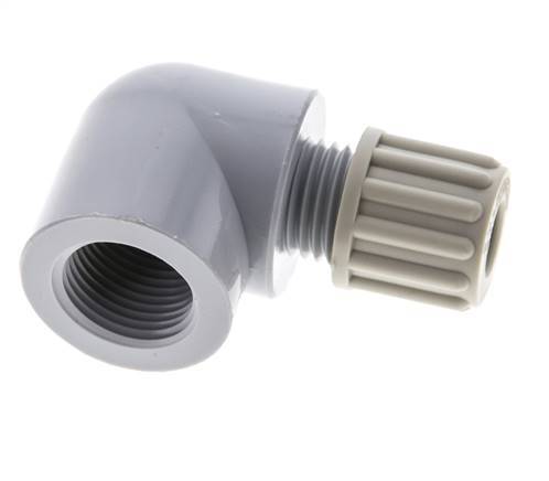 8x6mm & G3/8'' PA Elbow Compression Fitting with Female Threads 10 bar