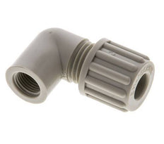 8x6mm & G1/8'' PP Elbow Compression Fitting with Female Threads 10 bar