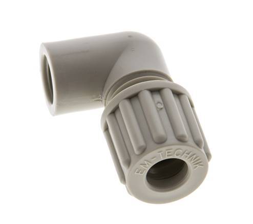 8x6mm & G1/8'' PP Elbow Compression Fitting with Female Threads 10 bar