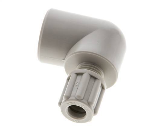 6x4mm & G1/4'' PP Elbow Compression Fitting with Female Threads 10 bar