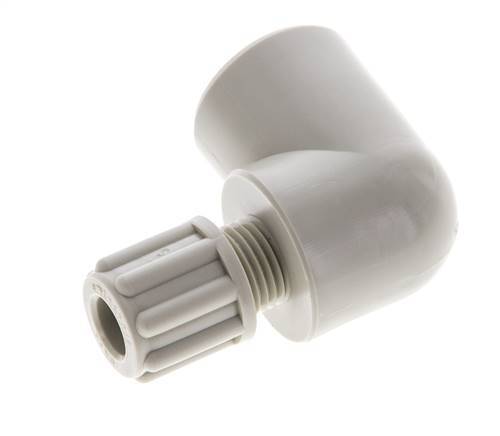 6x4mm & G1/4'' PP Elbow Compression Fitting with Female Threads 10 bar