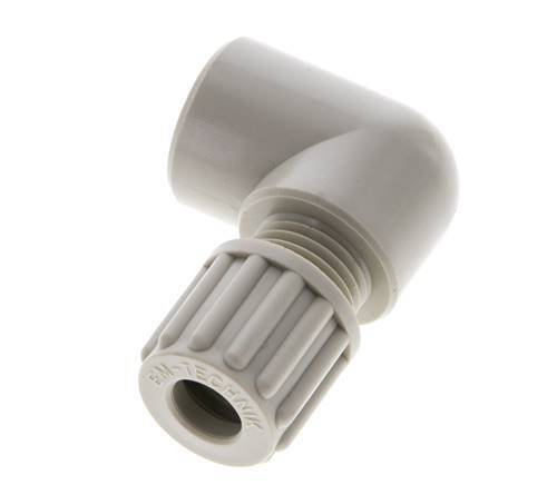 8x6mm & G1/4'' PP Elbow Compression Fitting with Female Threads 10 bar