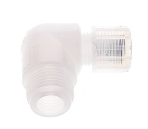 6x4mm & G1/4'' PVDF Elbow Compression Fitting with Female Threads 10 bar
