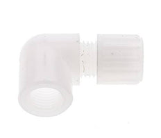 12x10mm & G3/8'' PVDF Elbow Compression Fitting with Female Threads 10 bar