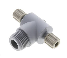 6x4mm & G1/2'' PA T-Shape Tee Compression Fitting with Male Threads 10 bar